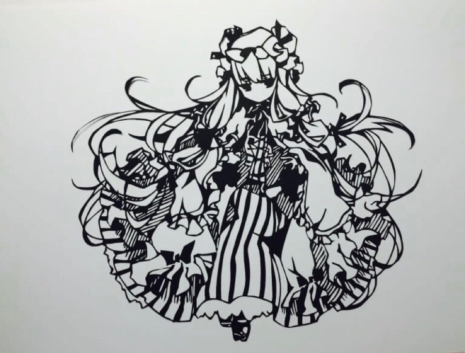 東方の切り絵の作品集 みんなの切り絵展